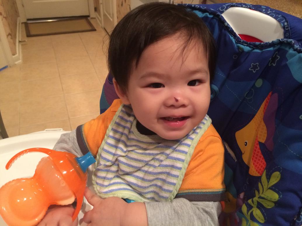 Em uống sữa...