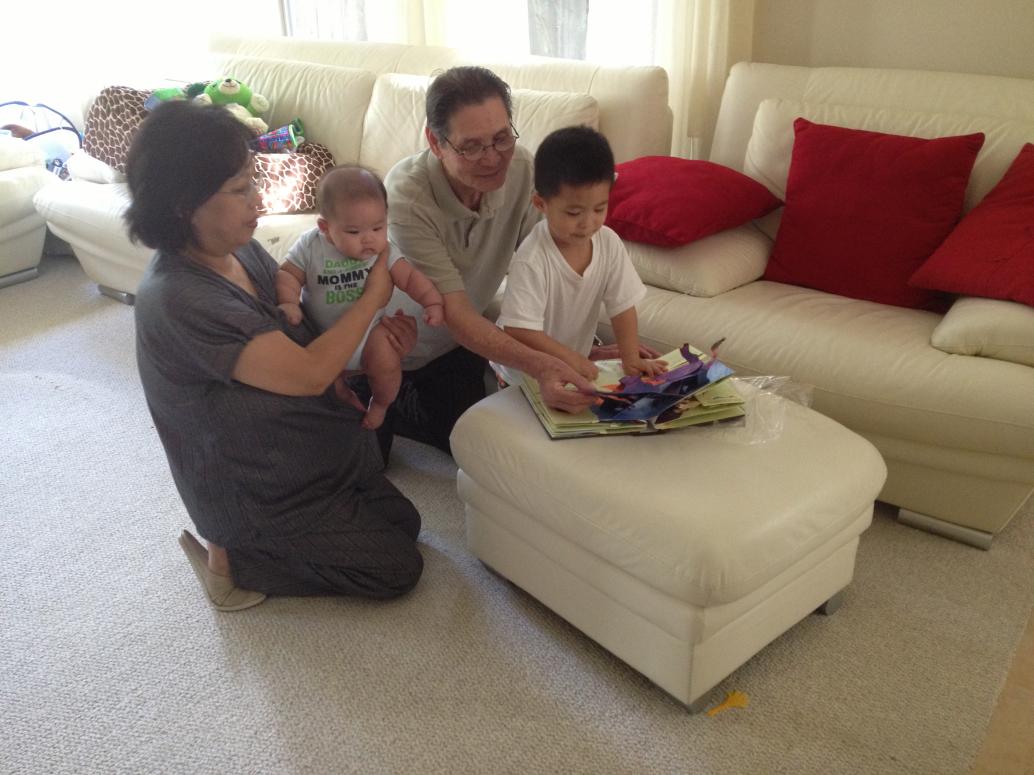 Con thì được Chú Lâm cho thêm một cuốn sách có nhiều con thú xếp ở trong.