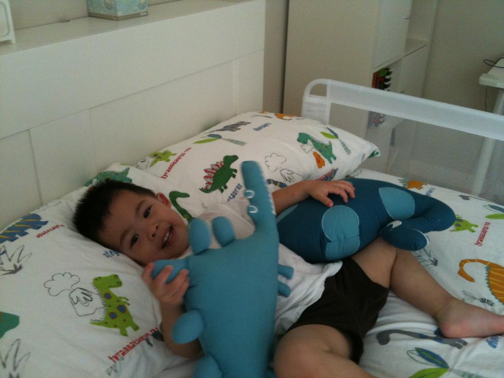 Con thích mấy con khủng long Ba mua cho lắm