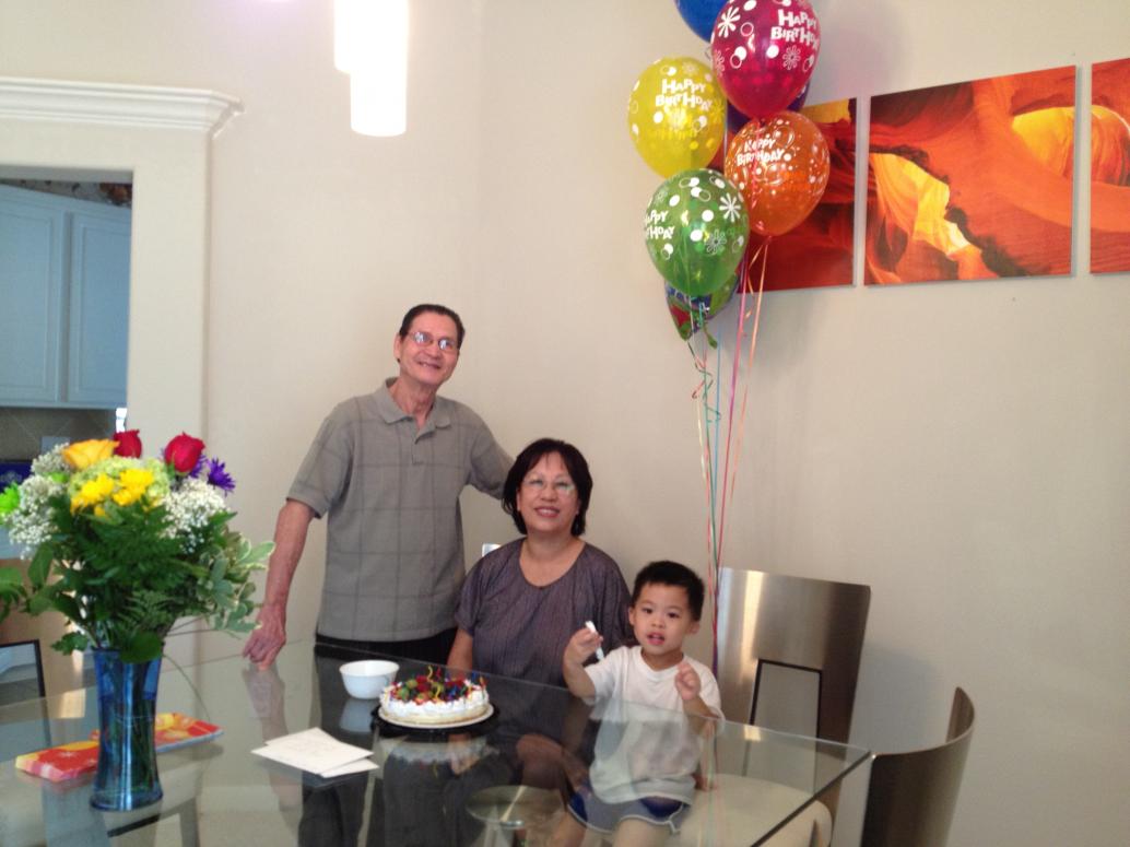 Ngày 7/20/2012 Ba làm sinh nhật bất ngờ cho Nội.  Đúng ngày là 7/19.