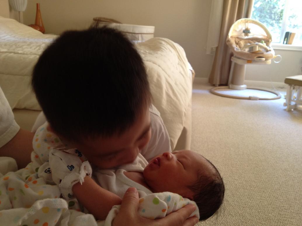 Cầu mong hai anh em con lớn lên thành người tốt.