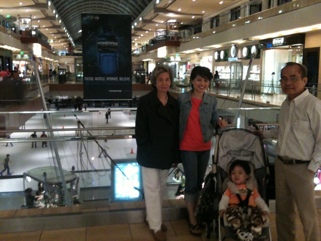 Nhà mình còn đi thương xá Galleria...