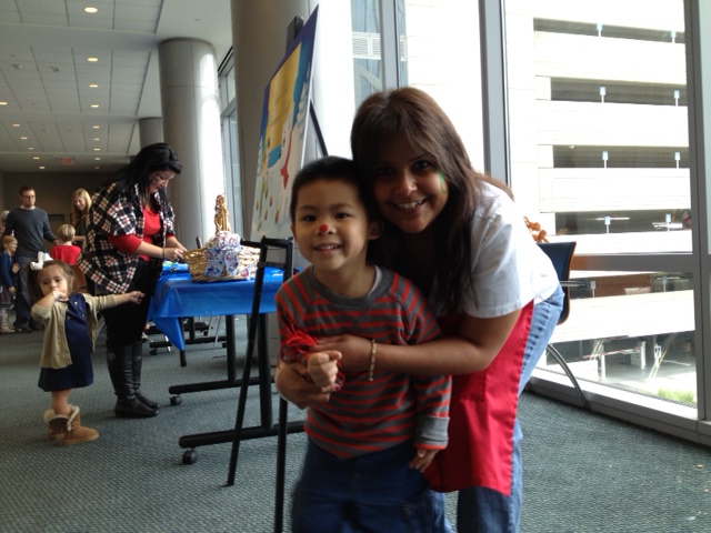 Gặp Cô Lisa làm chung với Mẹ.