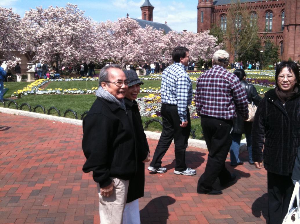 ̣DC nhiều nhà bảo tàng ghê.  Cả nhà đi ngang một cái có nhiều bông vậy là ghé vô.