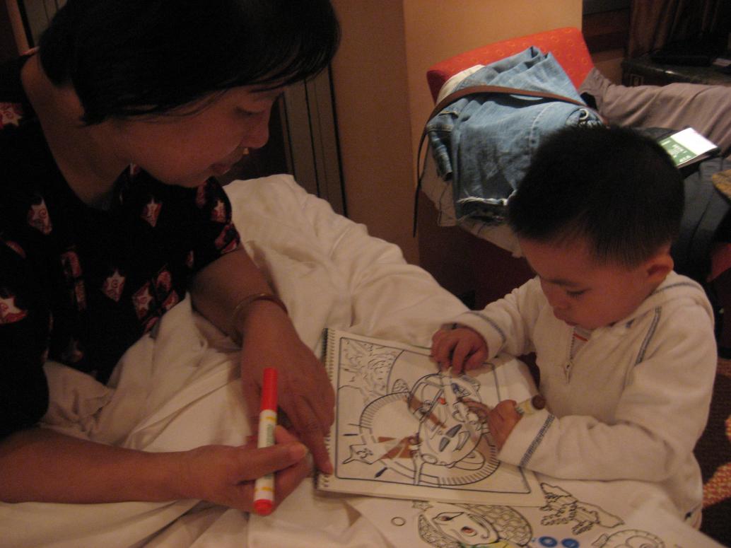 ...giờ có Nội vẽ chung...